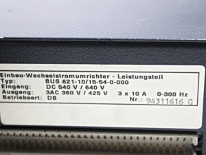 Baumüller BUS 621-10/15-54-0-000 Einbau-Wechselstrom-Umrichter -refurbished-