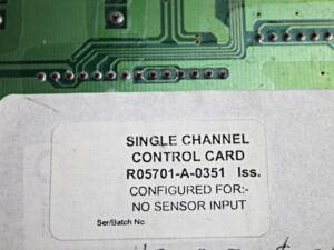 Sieger Limited R05701-A-0351 Single Channel Control Card -used-
