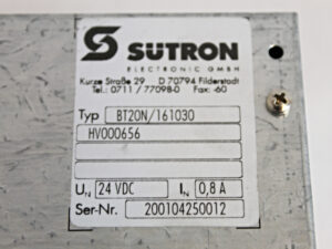 Sütron BT20/161030 Operator Panel -used-