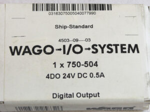 WAGO 750-504 4-Kanal-Digitalausgang -OVP/SEALED-