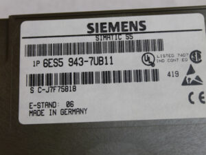 Siemens 6ES5943-7UB11 SIMATIC S5 – E: 06 -used-