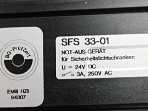 Leuze lumiflex SFS 33-01 24V DC -unused-