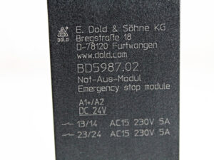E.Dold & Söhne BD5987.02 0037332 Not-Aus-Modul -unused-