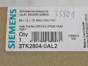 Siemens 3TK2804-0AL2 Sicherheitsschütz -OVP/unused-