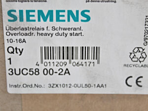 Siemens 3UC5800-2A Überlastrelais -OVP/unused-