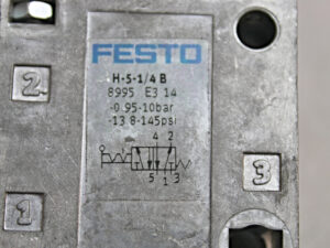 Festo H-5-1/4 B 8995 E3 14 Magnetventil -unused-