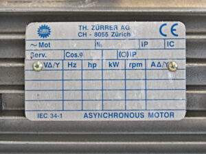 TH. ZÜRRER AG IN71B4 + VFV71B4-2/1MH Getriebemotor -unused-