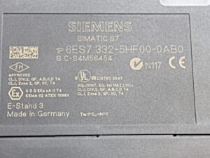 Siemens 6ES7332-5HF00-0AB0 Simatic S7-300 E: 3 -used-
