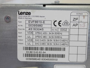 Lenze EVF8610-E Frequenzumrichter 18,5 kW -refurbished-