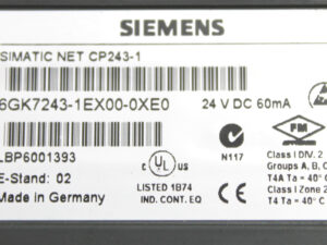 SIEMENS 6GK7243-1EX00-0XE0 Kommunikationsprozessor E: 02 -used-
