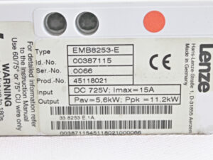 LENZE EMB8253-E Bremsmodul 11,2 kW -unused-