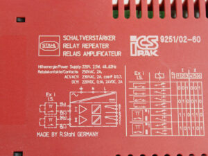 R. STAHL 9251/02-60 ICS PAK Schaltverstärker -unused-