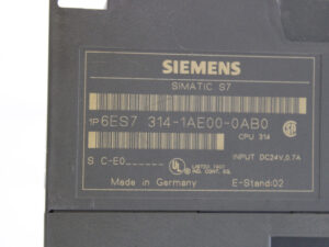 Siemens 6ES7314-1AE00-0AB0 Simatic S7-300 CPU E: 02  -used-