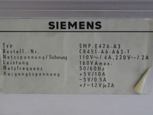 SIEMENS SMPE426-A3 Netzteil C8451-A6-A63-1 -used-