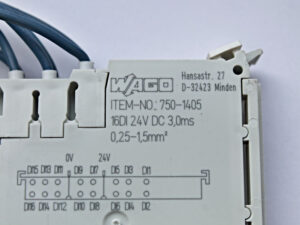 WAGO 750-1405 16-Kanal Digital Eingangsklemme 3,0ms positiv schaltend / digital input -used-
