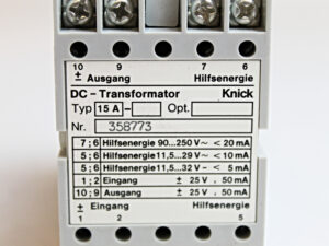 Knick 15A DC-Transformator -unused-