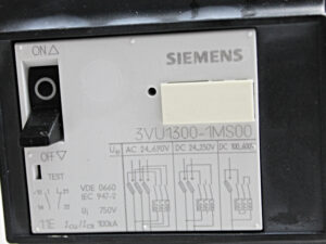 SIEMENS 3NP5060-0EA86 Sentron + 3VU1300-1MS00 – used-