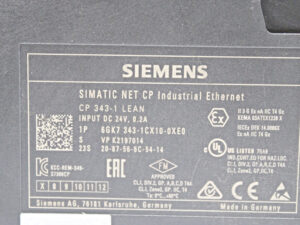SIEMENS 6GK7343-1CX10-0XE0 SIMATIC NET CP E: 07 -used-