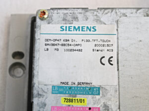 SIEMENS 6AV3647-6BC54-0AP0 200021507 Bedienterminal -used-