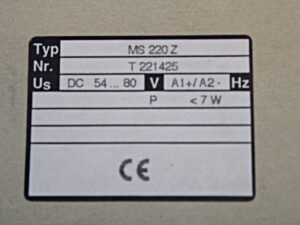 ZIEHL MS220Z Kaltleiterauslösegerät -OVP/unused-