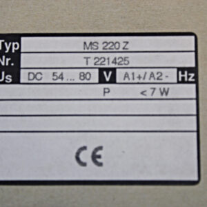 ZIEHL MS220Z Kaltleiterauslösegerät -OVP/unused-
