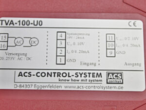 ACS-Control-System TVA-100-U0 Universal Trennverstärker -OVP/unused-