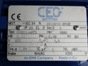 CEG MM6A4-STD Elektromotor 0,11 kW -unused-