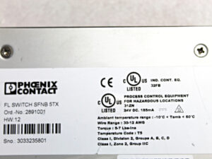 Phoenix Contact SFNB 5TX FL Switch -used-