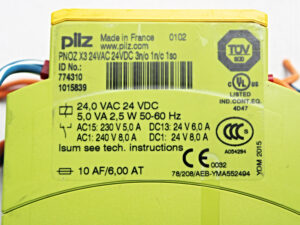 Pilz PNOX X3 24VAC 24VDC 3n/o 1n/c 1so 774310 Relais -used-