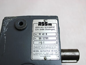 ASS AG M40B-1315/1200X M81 Seitenregister Getriebe i=5:1 -used-