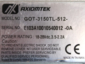 AXIOMTEK GOT-3150TL-512 Panel PC 15″ -used-