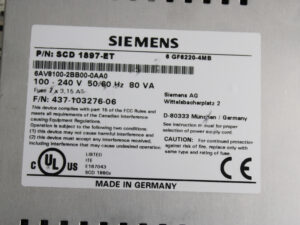 Siemens 6AV8100-2BB00-0AA0 LCD Monitor 18″ -used-