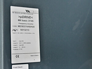 VA TECH >pDrive< MX basic 37/45 M2B037AAB00 Frequency Inverter -used-