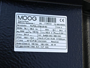 MOOG FLP33L-0760-20-S2 Servomotoren -unused-