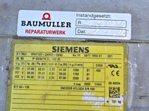 Siemens 1PH7137-2HF02-0BK0 Servomotor -used-