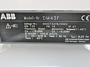ABB DM43F Durchflussmesser -used-