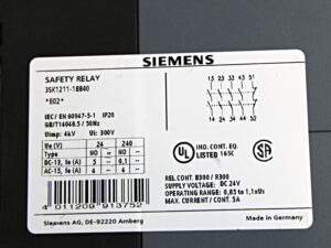 SIEMENS 3SK1211-1BB40 Safety Relay E: 02 -used-