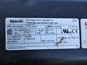 Rexroth 2AD134D-B35OA2-CS06-C2N3 Servomotor R911282541 -used-