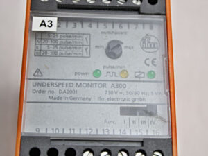 Ifm electronic DA 0001 DA0001 Underspeed Monitor A 300 -used-