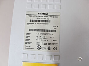 Siemens 6SE7022-6EC61 + 6SE7090-0XX84-0AH2 + 6SE7090-0XX84-0BD1 -OVP/unused-