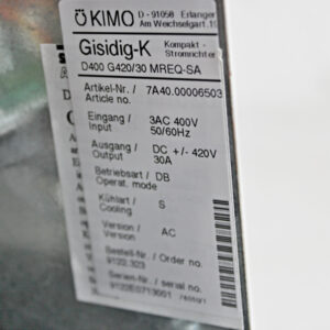 Kimo Gisdig-K D400 G420/30 MREQ-SA -OVPunused-