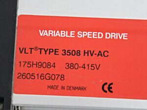 DANFOSS VLT 3508 HV-AC 175H9084 9,3 kVA Halerung verbogen -used-