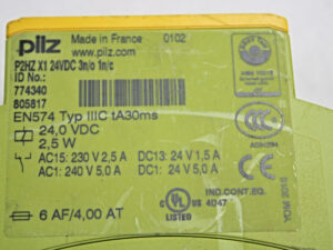 PILZ P2HZ X1 24VDC 3n/o 1n/c 774340 Sicherheitsrelais -used-
