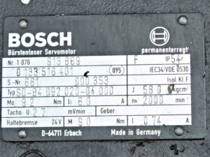 Bosch SD-B4 092.020-04.000 Bürstenloser Servomotor -used-