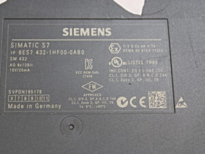 SIEMENS 6ES7432-1HF00-0AB0 SIMATIC S7-400 Klappe fehlt, Cover gebrochen -used-