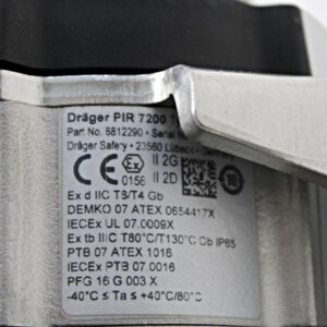 Dräger PIR 7200 IDS 0115 Infrarot-CO2 Gaswarngerät -used-