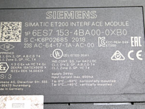 SIEMENS 6ES7153-4BA00-0XB0 SIMATIC DP- FS:3 -used-