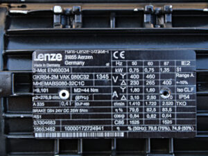 Lenze GKR04-2M VAK 080C32 Getriebemotor 0,75 kW i=9,101-used-