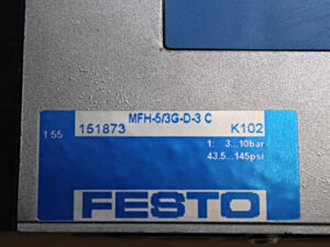 Festo MFH-5/3G-D-3 C 151873 Magnetventil -unused-
