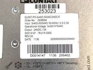 Phoenix Contact QUINT-PS-3×400-500AC/24DC/5 2938594 Stromversorgung -used-